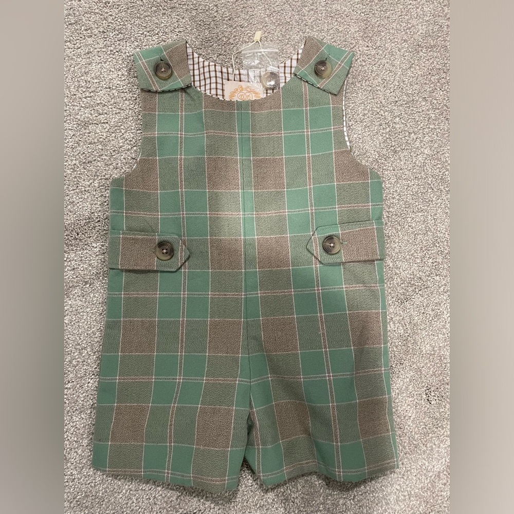 TBBC plaid Jon Jon 12-18 NWOT